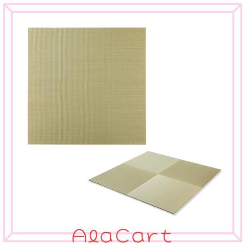 置き畳 琉球畳 ユニット畳 い草 畳 マット 半畳 82x82cm 4枚 滑り止め付き 裏張り 縁なし クッション 厚さ1.5cm 無染土い草 和風 モダン