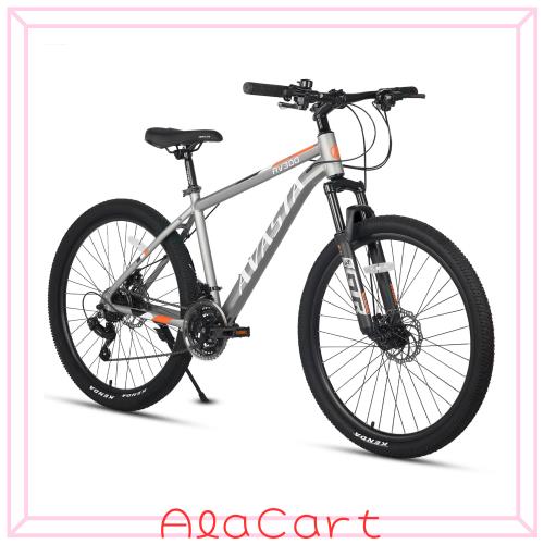 【AVASTA】AV300マウンテンバイク 26インチMTB 通勤通学自転車 高校生 大学生 オフオンロード 軽量アルミフレーム シマノ21段変速 フロン