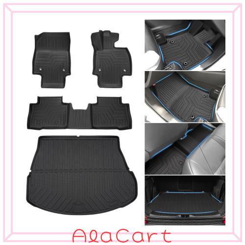 Jiooy レクサス 新型 NX系 フロアマット+セカンドマット+ラゲッジマット 4点セット Lexus NX250 NX350h NX450h+ 3D立体マット 車種専用設