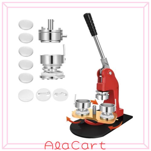 缶バッジメーカー 44mm 新型回転式 缶バッジ素材310個付き 缶バッチマシーン 缶バッヂメーカー ボタン製造機 オリジナルバッジ DIY バッ