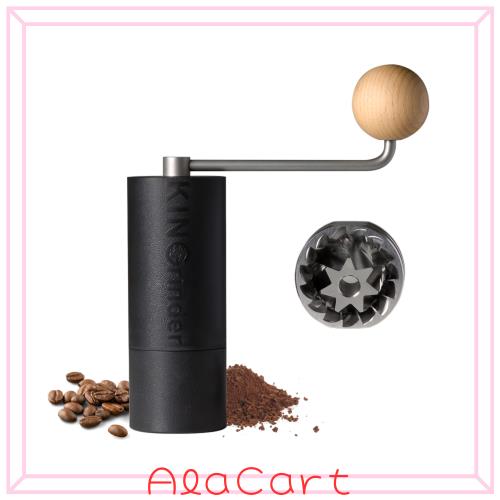 KINGrinder P2 軽量型手挽きコーヒーミル 均一性に優れるコニカル式金属刃 ドリップ向け 容量20gの通販は 7,752円