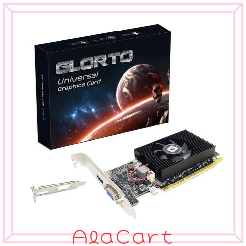 GeForce GT 610 グラフィックボード，2GB，DDR3，64ビット、PCI Express X16、DirectX11、HDMI/VGA、ロープロファイル、PC、SFF、およびH