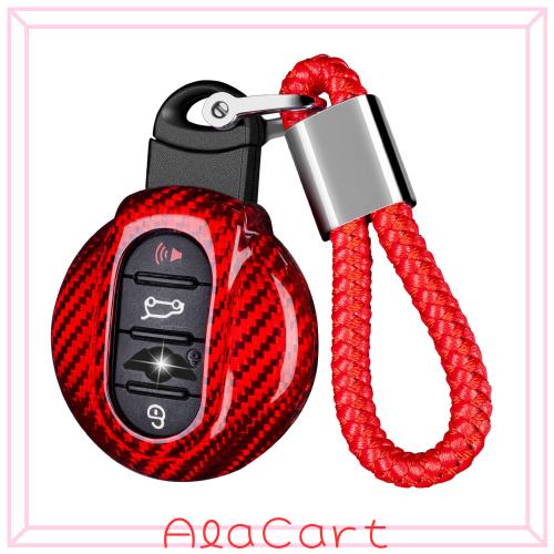 [T-carbon] リアルカーボンファイバーキーフォブカバー MINI F シリーズ F54 F55 F56 F57 F60、MINI CROSS OVER、Clubman、JCW スマートの通販は 5,859円