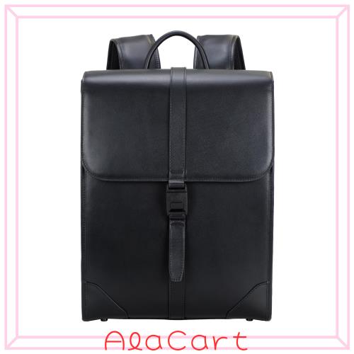 [Masa Kawa] 雅革 ランドセル風 リュック メンズ 本革 ビジネスリュック レザー 大容量 14インチ PCバックバック YKKファスナー 防水 カ