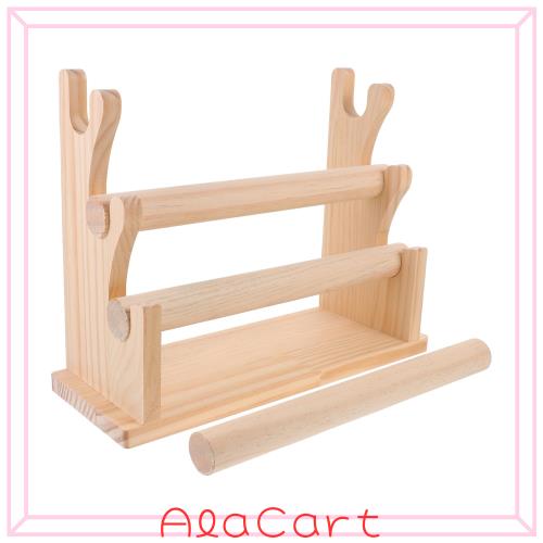 TOYMYTOY アクセサリースタンド ジュエリー収納 木製 ディスプレイスタンド 三層 ブレスレットスタンド 卓上ジュエリー オーガナイザー