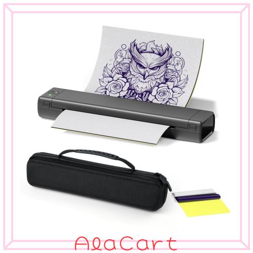 Itari M08F tattoo printer タトゥー用紙10枚と収納ケース付き付属 モバイルプリンター サーマルプリンタータトゥーマシン タトゥーマシ