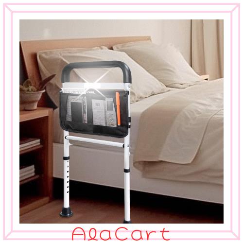 ベッドガード大人介護用サイドレール ベッド柵用 起き上がり手すり 落下防止アシストレール 収納ポケット付き バー 折りたたみタイプﾍﾞｯﾄの通販は 5,558円