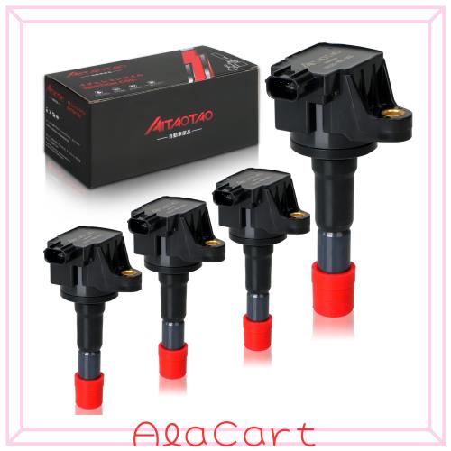 AITAOTAO 車用 イグニッションコイル 4本セット 30520-RB0-003 30520-RB0-S01 ホンダ 用 フィット GE6 GE7 GE8 GE9 GP4 フリード スパイ