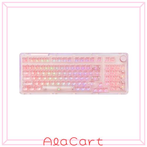 KiiBoom Phantom 98 ホットスワップ対応クリスタルガスケットマウントメカニカルキーボード、トリプルモードNKROゲーミングキーボード 南