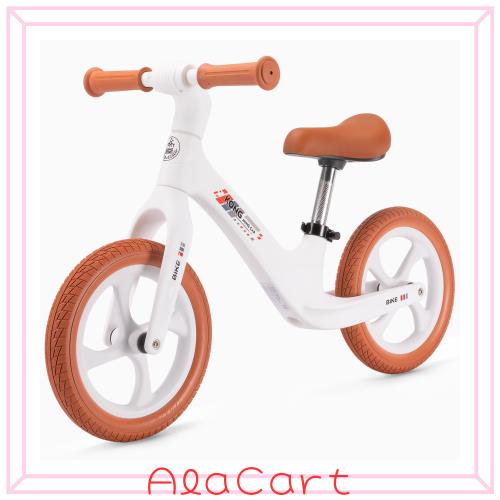 キックバイク 2歳〜6歳 12インチ 子ども用 誕生日プレゼント 幼児 ペダルなし自転車 ホワイト KONG MING CAR (S2000)