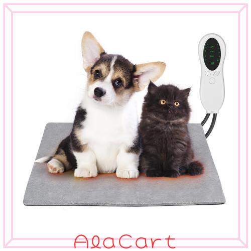 ペットホットカーペット 50*45cm ペット用ヒーターマット ENTEKE 犬 猫 ホットマット 噛み癖対策 10段階温度調節 2H/4H/8Hタイミング機能の通販は 6,050円