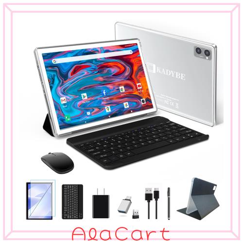 タブレット2024新登場Android タブレット10ンチ5G+2.4GWIFIタブレット128GBROM 1TB拡張可能 8コアT610 CPU 7000mAhバッテリー HD1280*800の通販は