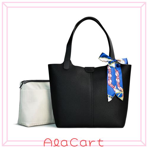 [Kyoei-Tech] トートバッグ レディース バッグインバッグ 通勤 レザー A4 ハンドバッグ 肩掛け 本革 ビジネス 超軽量 柔らかい インナー