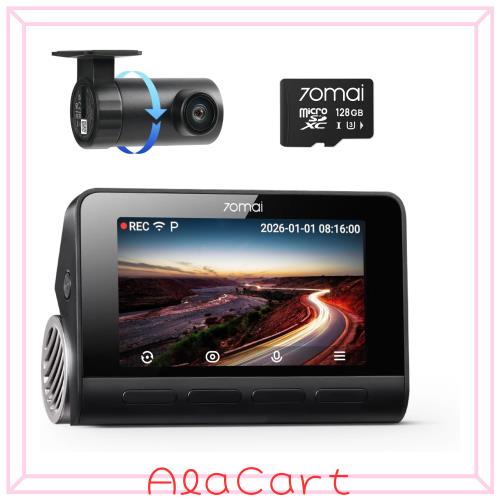 70mai Dash Cam 4K A810S ドライブレコーダー 800万画素 STARVIS2 128GB