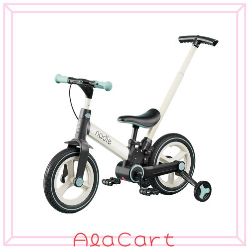 Gorocking 子供用 12インチ 折りたたみ自転車 一台五役 補助輪付き ミントグリーン