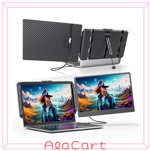デュアルディスプレイ ダブルモニター 、120%sRGB 75%NTSC超広色域 14