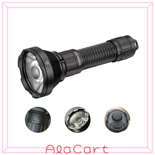 sofirn SF26 懐中電灯 LED フラッシュライト 強力 軍用 最強 ハンドライト 高輝度 遠射 2000ルーメン USBC充電式 5モード調光 IPX8防水