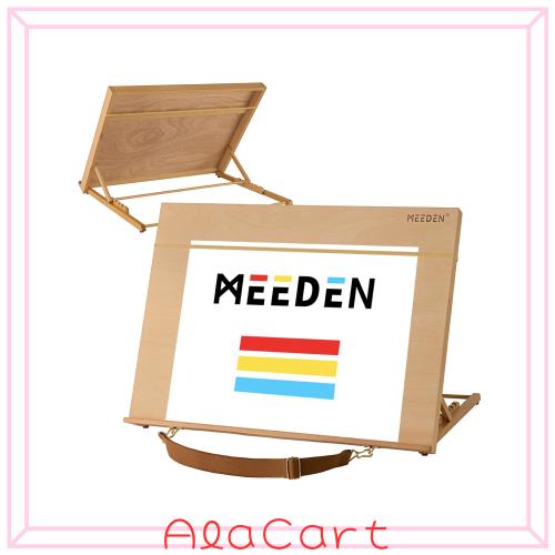 MEEDEN 卓上イーゼル ブナ木製 A2 描画ツール 肩ベルト付き 画板立て 角度調節 折りたたみ式 携帯便利 A2スケッチボード デスクイーゼル の通販は 9,735円
