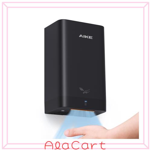 AIKE ハンドドライヤー 家庭用 壁掛け コンパクト 業務用 小型 手乾燥機 PSE認証 速乾/清潔/アース工事不要 表面実装型ハードワイヤ設計