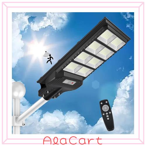 【2024新モデル ・800個LED】LED ソーラー街灯 屋外 800w 25000ルーメン 外灯 IP67防水 センサーライト 屋外 人感センサー 光センサー 防