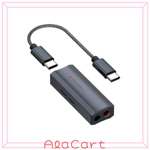 Fosi Audio DS2 USB C to AUX ヘッドホンアンプ DAC ドングル 3.5mmジャック オーディオ ポータブルアンプ デュアル出力 DSD256 4.4mm バ
