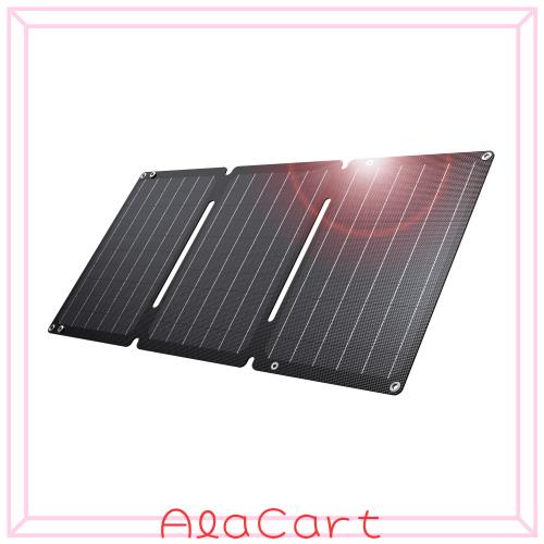 BigBlue 30W ソーラーパネル 3ポート【DC/QC3.0/PD24W 急速充電】ソーラー充電器 24.7%高変換効率 超薄型 軽量 小型 非常用バッテリー ソ