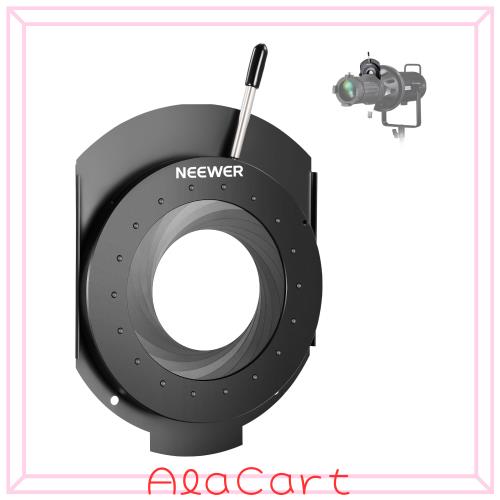 NEEWER 虹彩絞り スポットライト用 手動絞り 調整可能な虹彩絞り NEEWER LS-39スポットライトスヌート専用 5-60mm開口絞り 高温耐性 マン