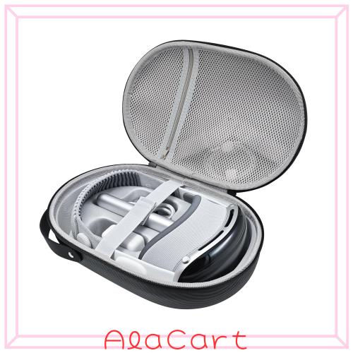 AWINNER ハードキャリングケース Apple Vision Pro対応 アクセサリー VRヘッドセット エリートストラップ付き、旅行用の超洗練されたデザ