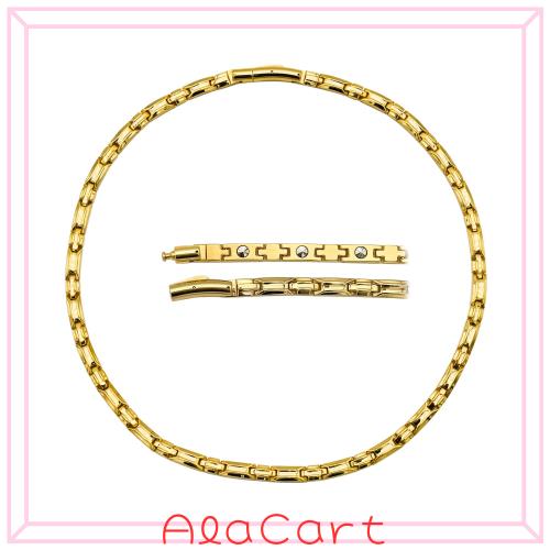 [BEFOSHINN] 純度99.999%ゲルマニウムネックレス25粒、静電気除去ステンレスネックレス、男女健康アクセサリー、ファッションモデル、専