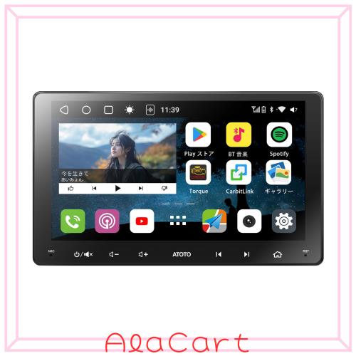 9インチQLED] ATOTO A6PL 2DIN Androidカーナビ、8コア4G+64G大容量 