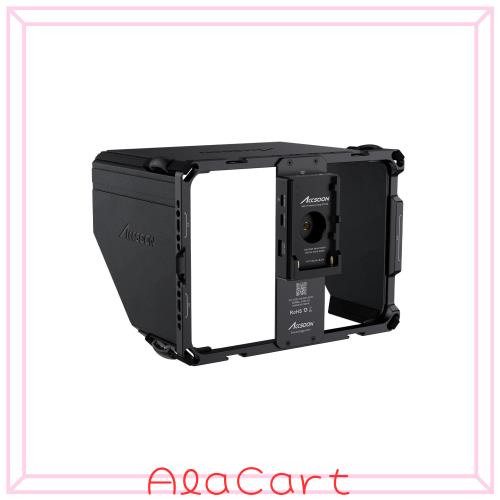 Accsoon PowerCage Mini、iPad Mini 6/ iPad Mini 7 (A17 Pro)対応、NP-Fバッテリープレートアダプター使用、サンフード付き調整可能保護