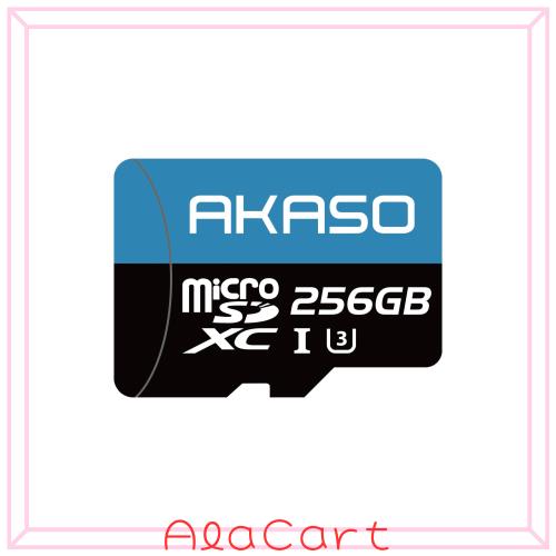 AKASO microSDカード 256GB UHS-I U3 100MB/s microSDXC Nintendo Switch/AKASO カメラ/GOPROなど対応