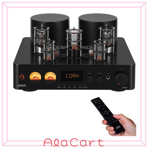 Juson Audio JTA100 200W真空管増幅器集積BT 5.0 AUX RCA PHONO入力とヘッドホン出力2.1 CH ABクラスHIFIホームオーディオターンテーブル