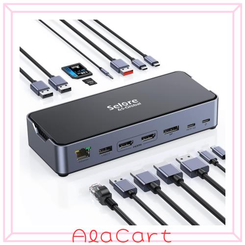 USB Type-C ドッキングステーション 15in1 8K/4K対応 HDMI DisplayPort 100W PD