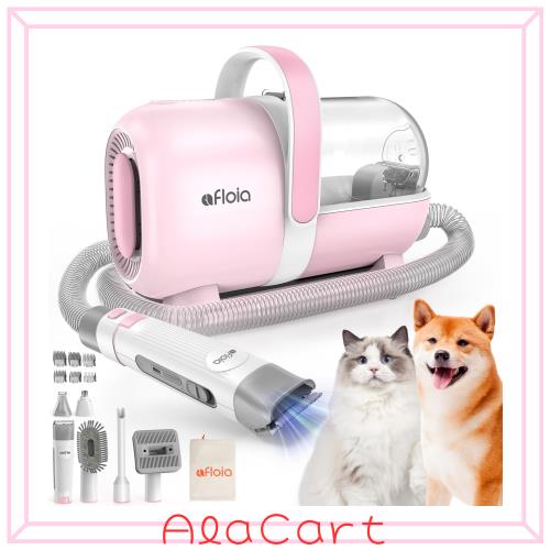 Afloia 6in1 犬 バリカン ペット用バリカンセット換毛期対策 犬 猫用トリミングキット 多機能ペットグルーミング掃除機 大容量 低騒音 3
