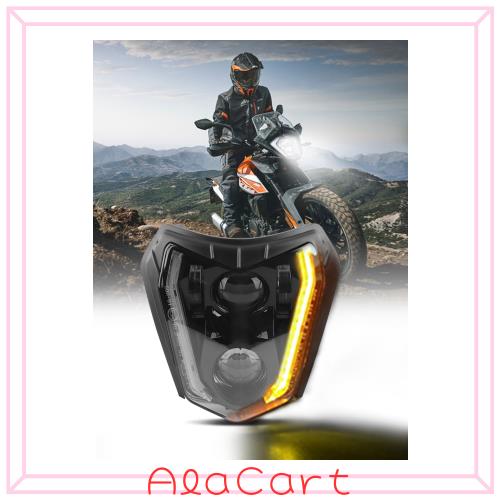 Chelhead LED ヘッドライト K.T.M ATV TC FE TE EXC XCW SXF SX R 690 イエロー/ホワイト切り替 IP67