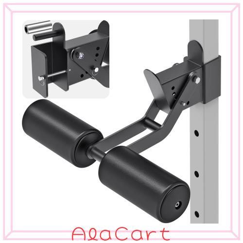 ノルディックハムストリングカールスクワットラックアタッチメント 2インチ x 2インチのパワーラック用 5/8インチまたは1インチの穴付き