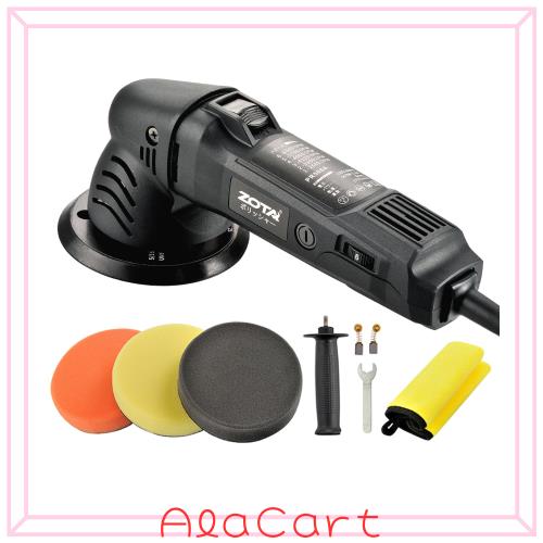 ？ZOTA ポリッシャー 車、125mm裏板電動ポリッシャー、【PSE認証済】100V六段変速 ダブルアクションポリッシャー 540W カーポリッシャー の通販は