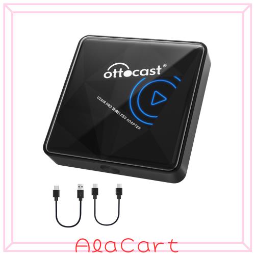 オットキャスト Ottocast 新型 CarPlayワイヤレスアダプター U2AIR Pro - 純正カープレイを有線接続の制約なしで無線化するCarPlay Wirelの通販は