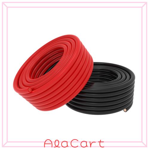 25 mm2 3 m 溶接バッテリー ケーブル 4 AWG ゲージ 10 フィート赤 + 黒純粋銅電源線インバーター、自動車、車、トラック、オートバイ、ボ