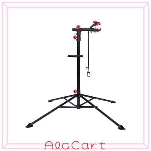 JUPEA 自転車 メンテナンススタンド ワークスタンド 整備スタンド 高さ・角度無段階調節可 耐荷重40KG 折りたたみ 自転車 ロードバイク