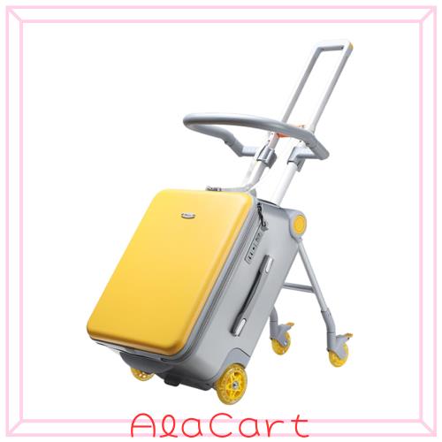 [Hopeholic] 子供用スーツケース乗れる キッズ キャリーケース 多機能トランク 子供 乗れる キャリバック ダイヤルロック式 ダブルキャス