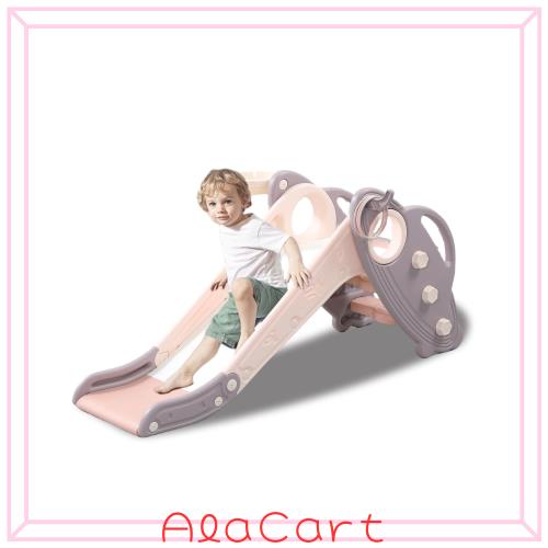 hoopyosms 子ども すべり台 滑り台 大型遊具 すべりだい スライダー 室内 キッズパーク 子供 誕生日 プレゼント (ピンク)の通販は 7,385円