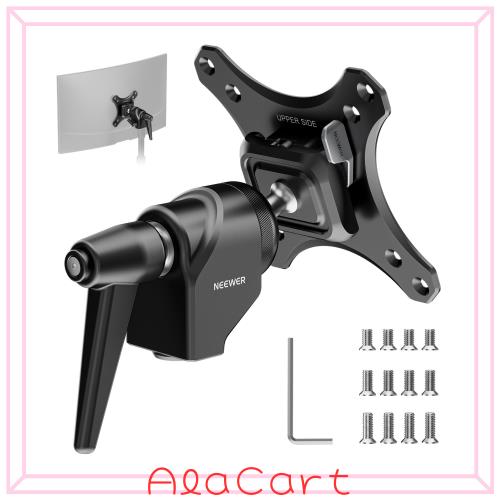 NEEWER モニターマウントアダプター VESAマウント Arca型クイックリリース 360°回転可能なボールヘッド/M4ネジ＆5/8”レシーバー ライトス