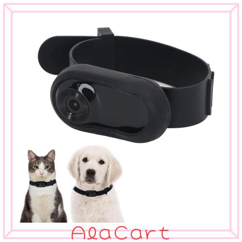 猫カメラ首輪、WiFi不要猫首輪カメラ、ビデオ記録付き30fpsスポーツアクションカメラ、猫、犬、ペット用ミニボディカムドッグカム (黒)の通販は 5,035円