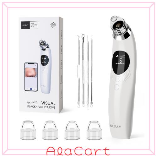 【2024年新登場 カメラ付き】GUPAY 毛穴吸引器 カメラ付き 毛穴洗浄 毛穴ケア 毛穴汚れ去除 角栓取り 毛穴クリーン 黒ずみ 毛穴 鼻 角栓 の通販は 5,859円