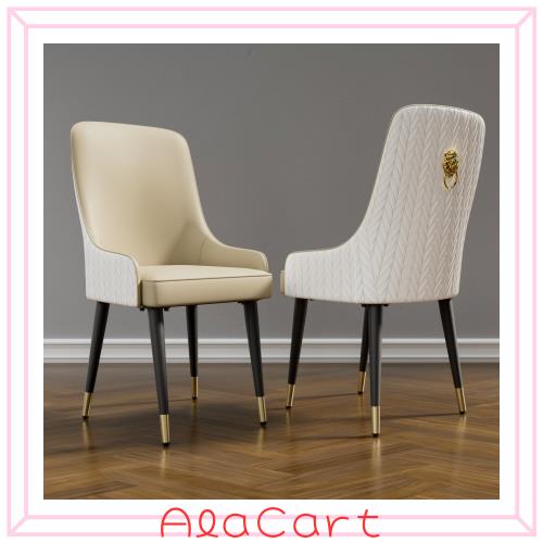 Wisfor ダイニングチェア 2脚セット 食卓椅子 おしゃれ レザー リビングチェア ドレッサー椅子 カフェ アンティーク 背もたれ ベージュ