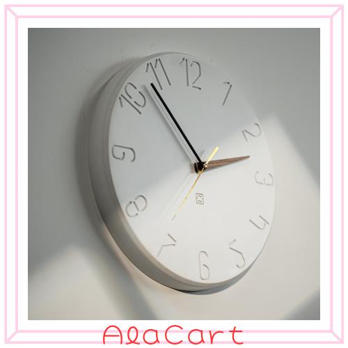 壁掛け時計 おしゃれ 掛け時計かわいい クロック 北欧 静音 アナログ スイープムーブメント 音がしない 壁時計 白 シンプル ナチュラル の通販は 5,507円