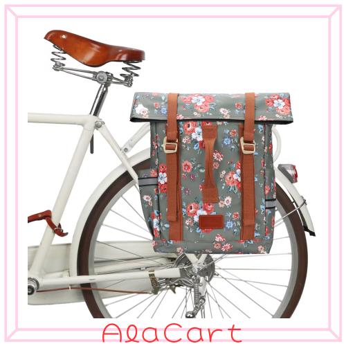 TOURBON 自転車バッグ リュック バイク リアバッグ パニエバッグ リアキャリア 通勤 通学 旅行 サイクリング バックパック