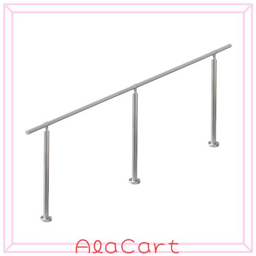YHEYSMUX 200x85cm 屋外 階段 手すり 304ステンレス製 DIY 手摺り 玄関 角度調整可能 屋内屋外用 簡単な取り付け 荷重200kg 直径32ミリ肉